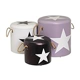 Set mit 3 Sitzsäcken Arcon aus PU und MDF in Weiß und Natur