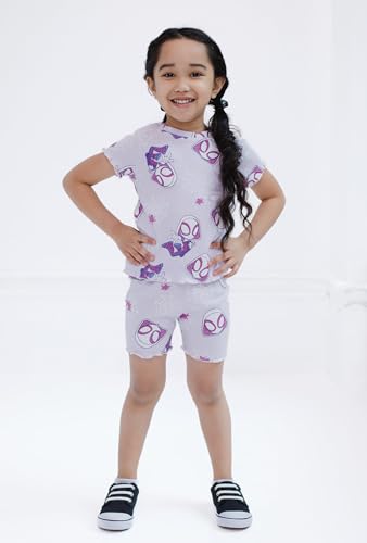 Image of Marvel Spidey and His Amazing Friends Girls' 2-Piece Tee and Bike Shorts Set for Baby & Kids