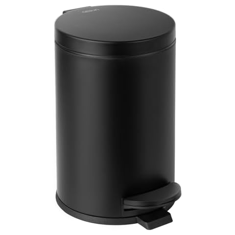 Cesun 1.2 Gallon Black Trash Can Cover