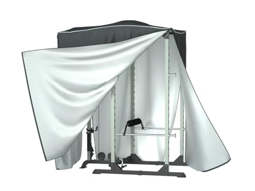 Power Cage Cover,Strength Training Power Cage Covers,84 H x 47 L x 69 W-Squat Rack Cage Accessories Outdoor And indoor Universal Dust and Waterproof Four-Season Protective Cover-Black