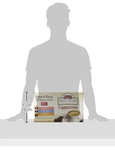 Miniatura 5 de Grove Square Capuchino Variety Pack, 72 tazas de servicio único