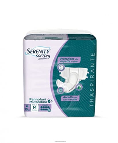 Serenity Pannoloni Mutandina Soft Dry+ Maxi Taglia Large 15 Pezzi
