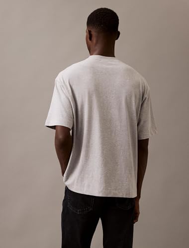 Calvin Klein Mens Relaxed Fit Monogram Logo Crewneck T-Shirt3
