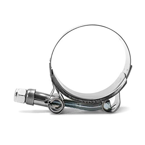 QWORK® T-Bolt Hose Clamp, T Bolt Clip, Stainless Steel, Working Range 58mm-65mm, Suitable for 2-Inch Hose Inner Diameter - Image 4