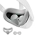 KIWI design Cover Protection Faciale Compatible avec Oculus Quest 2 Accessoires Coussin de Protection (Gris Clair)