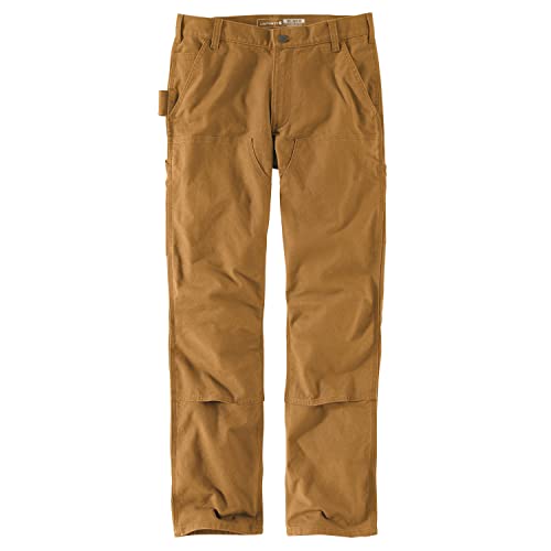 Carhartt Men's Relaxed Straight Rugged Flex Duck Double-Front Dungaree, Carhartt Brown, W34 x L30 - image 3