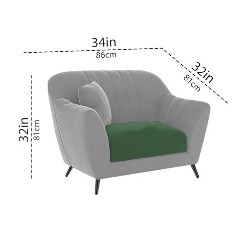 Image of Atticus 3+1+1 Seater Sofa Set for Living Room (Green Grey Colour) Premium Fabric Sofa
