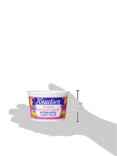 Knudsen Lowfat Small Curd Cottage Cheese & Pineapple with 1.5% Milkfat (16 oz Tub)
