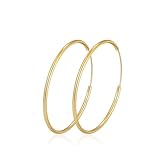 MOROTOLE Pendientes de Aro Oro Para Mujer Grandes Aros Dorados Pendientes Dorados Para Mujer Aros de Oro