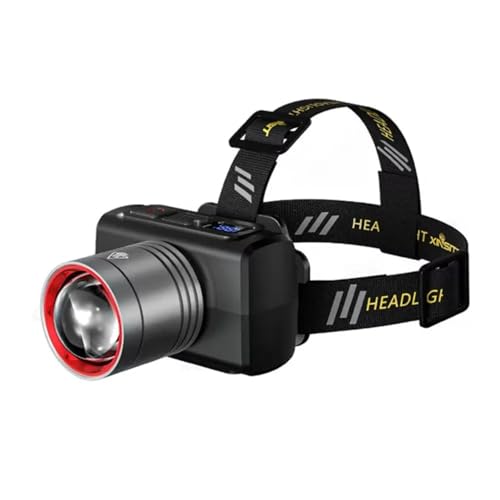 Image of LED Headlamp with Motion Sensor, Rechargeable Battery, Multi Modes, Adjustable Fit, Water-Resistant for Camping, Hiking, Night Work