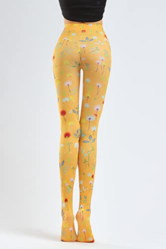Image of Sahabowi Women's Sheer Tights, Digital Print Designs Stockings