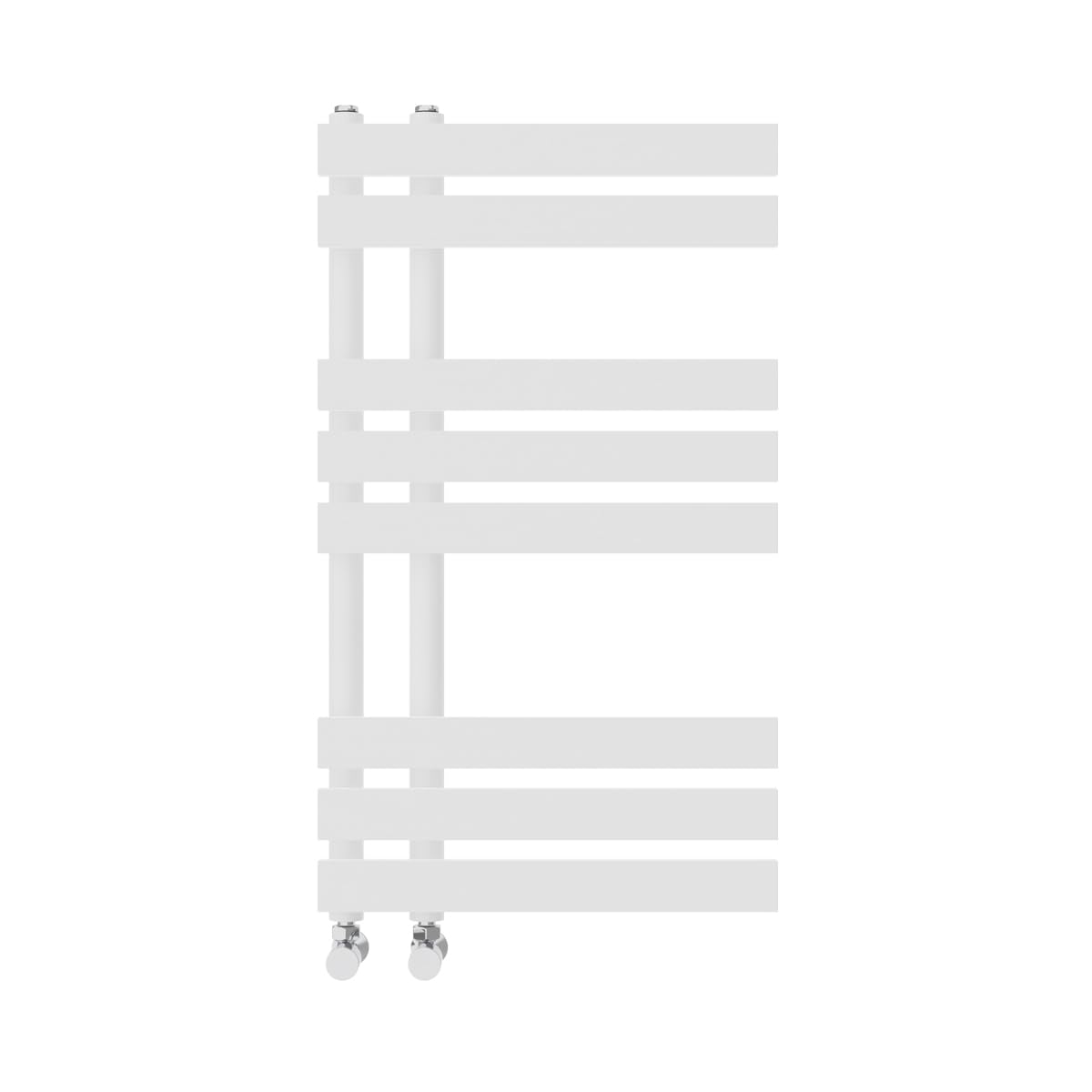 Nrg Gloss White Heated Towel Rail Radiator Designer Bathroom Central Heating Warmer Rad Ladder Heater 800 X 450Mm