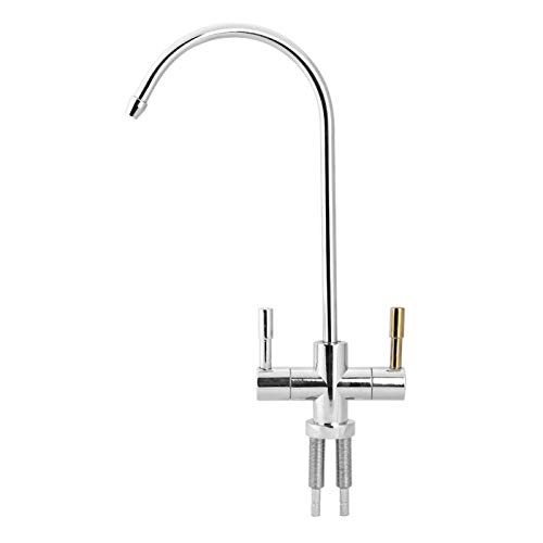 Grifo de agua potable para fregadero con doble toma de ósmosis 1/4