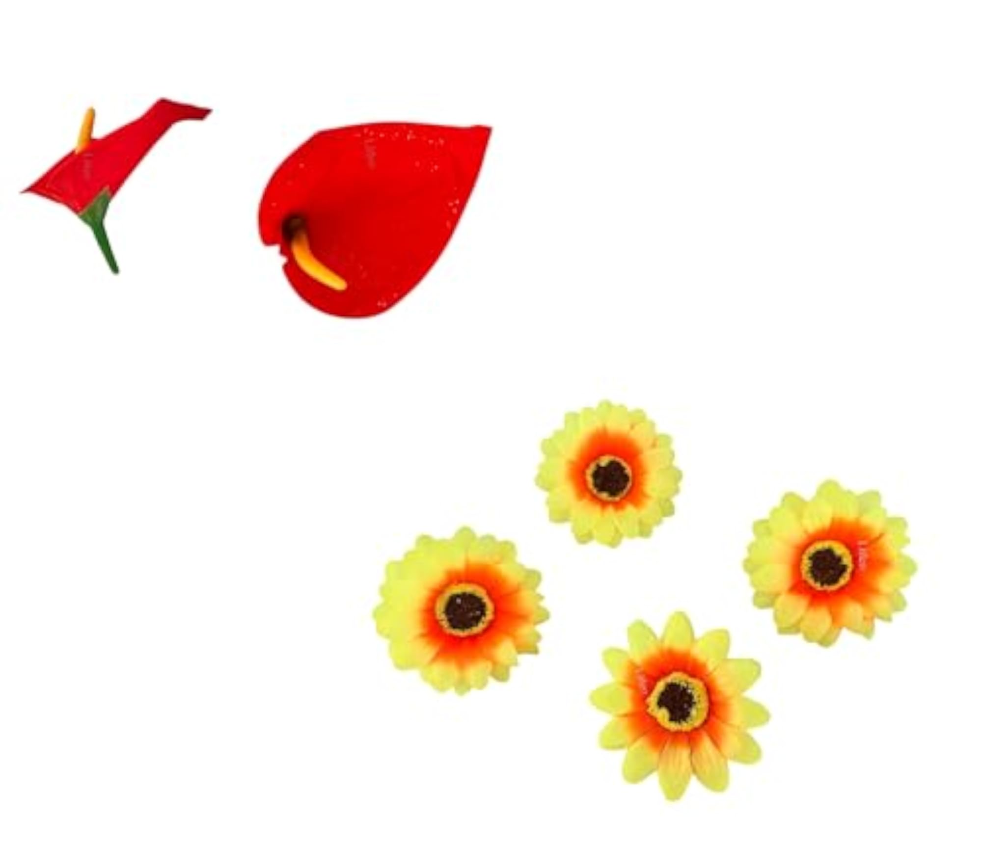 Artificial Mixed Flower Box Set, 24 Pcs