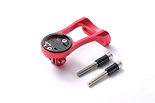 CNC Soporte de manillar para Garmin Edge 200, 500, 510, 800, 810, 1000, 1030, color rojo