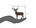 MOJO White Tail Buck Deer Realistic International Wildlife Toy Replica Hand Painted Figurine