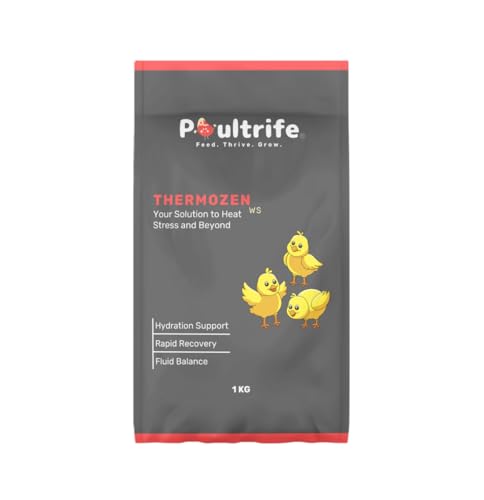 Image of Thermozen WS - Water-Soluble Poultry Heat Stress Supplement | Electrolytes, Vitamins, & Probiotics for Dehydration, Gut Health, & Immunity - 1 KG