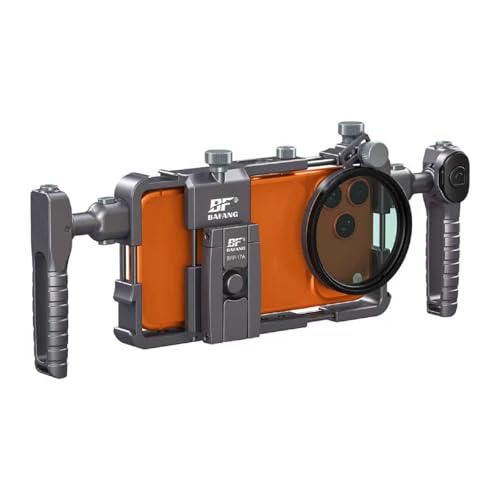 Stabilisateur cage smartphone universel avec poignées et adaptateur filtre 67mm pour vidéaste
