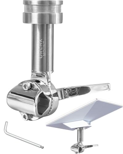 Marine-Grade Adjustable Rail Mount for Starlink Mini Fits Boat Yacht Sailboat Trawler and RV Mounting Kit (316 Stainless Steel) ORLNK (10.2, Inches)