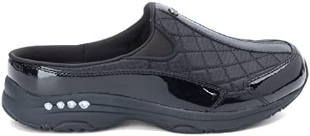 Easy Spirit womens Traveltime12 Mule, Black/Silver Patent, 9 US | Image 1