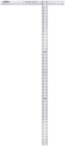 Johnson Level & Tool 48" Aluminum Drywall T-Square, Silver (JTS48)