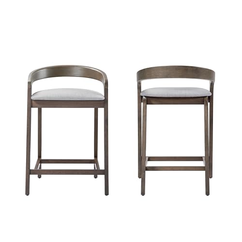 Merax Butaco Rubberwood 25.25 pulg con Reposapiés Set de 2 Diseño Moderno miniatura 4