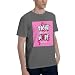 Dzgttr Breast Cancer Awareness Men‘s 100% Cotton T-Shirt Lightweight Breathable Crewneck Tee Deep Heather 3X-Large