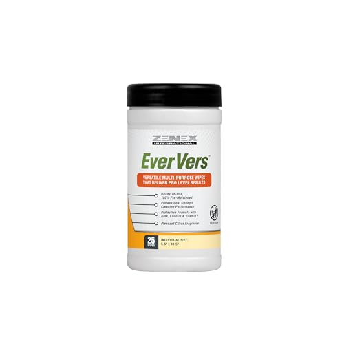 Image of Magic EverVers Heavy Duty Cleaning Wipes - Single Sided Hand & Surface Towels | Powerful Moisturizers to Prevent Dry Hands | Waterless | Removes Grease, Oil, Dirt, & more (3 Pack | 75 Sheets Total)