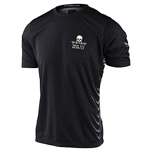 Troy Lee Designs Flowline Short-Sleeve Jersey - Men's Service Black, S