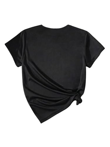 SOLY HUX Girl's Cute Graphic Tees Letter Print Preppy T Shirts Short Sleeve Crew Neck Casual Teen Tops2