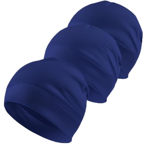 Image of SATKARTAR Cotton Lycra Beanie Skull Cap | Soft, Stretchable Sleep Hat & Helmet Liner | Ideal for Biking, Cycling & Sports - Unisex