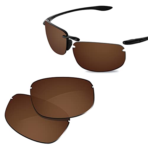 Image of 100% Precise-Fit Replacement Sunglass Lenses for Maui Jim Ho'okipa MJ407 - Polarized Brown
