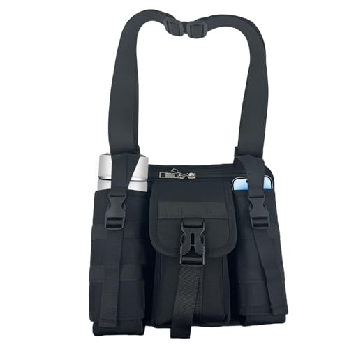 de pecho para hombres | de hombro impermeable - Portaherramientas de trabajo eléctrico | Para paraguas, botella de agua, gimnasio, senderismo, deportes, trabajo, negocios y desplazamientos