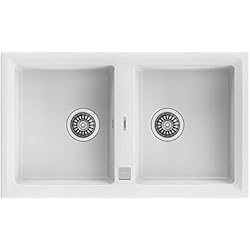 Fregadero Teka 90 Cm Fregadero Teka Tegranite Stone 2C Auto Color White Ref 115260012 Mueble De 90 Cm Reversible