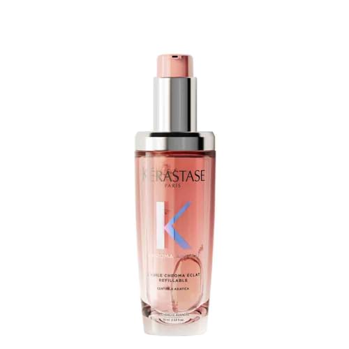 Kérastase Chroma Absolu, Aceite Capilar Reparador Sin Aclarado, Aporta Brillo y Preserva el Color, Para Pelo Coloreado Sensibilizado y/o Dañado, Aceite Recargable, 75 ml