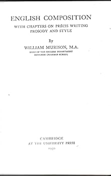 Hardcover English Composition with Chapters on Precis Writing Prosody and Style Book