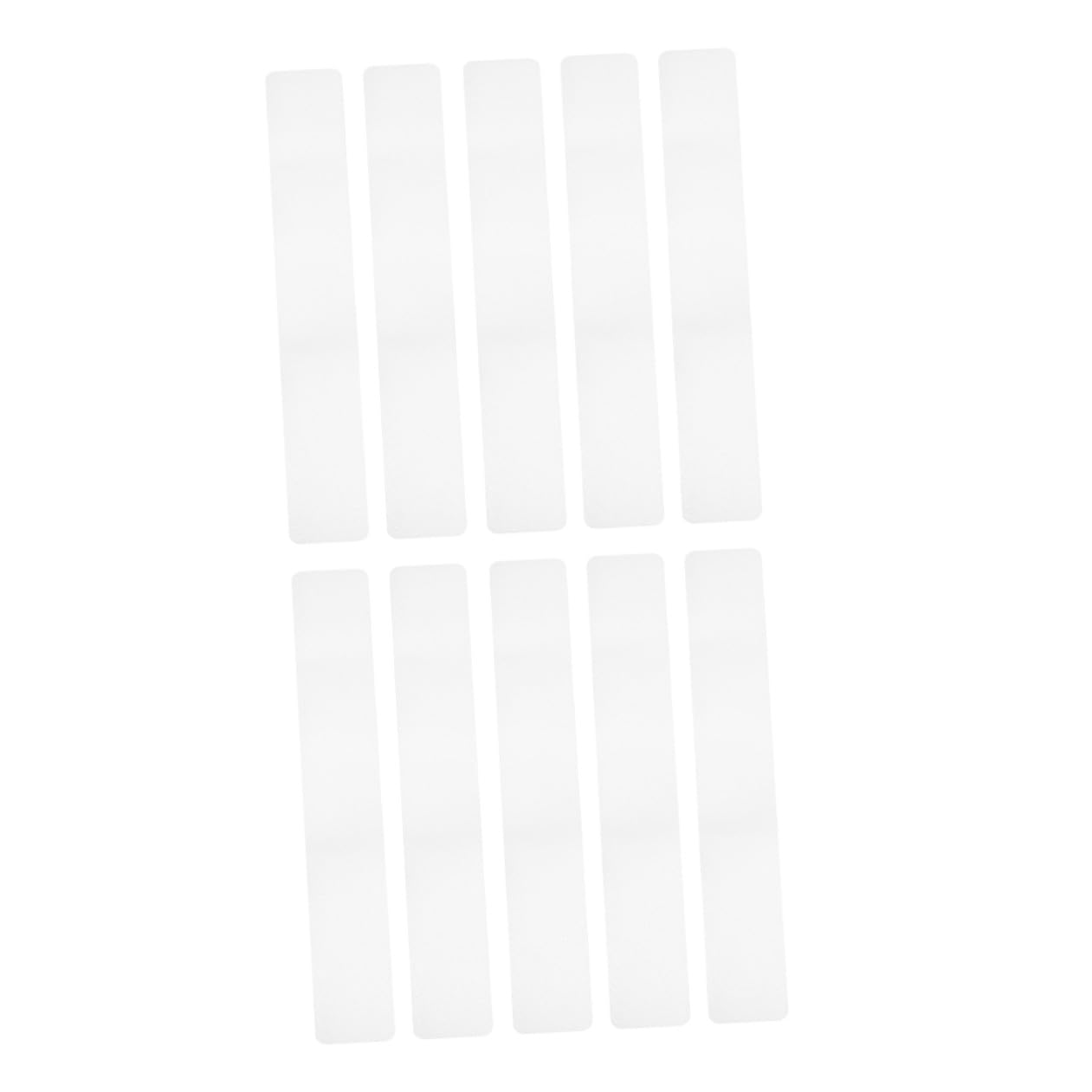 Lurrose Tiras Antideslizantes Transparentes 15x61 Cm 10 Unidades para Escalera y Ducha, Cinta de Seguridad para Suelo de Bañera y Pegatinas Antideslizantes para Ducha Material Peva