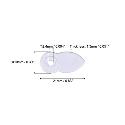 Image of uxcell Frame Turn Button, 4 /5 inch Plastic Flat with Screws for Hanging Pictures, Photos, Drawings and Posters, 30 Pcs (Light Purple)