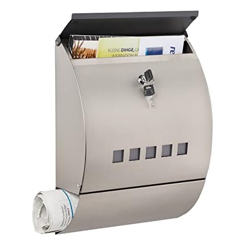 Boîte aux Lettres Relaxdays INOX Cover