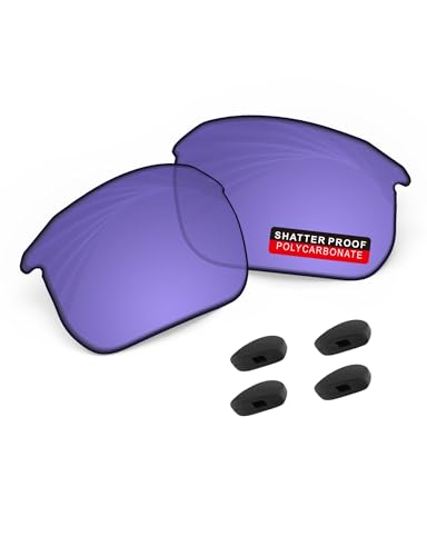 Image of PRO+ Polycarbonate Non-Polarized Replacement Lenses & Nose Pads for BOSE Tempo BMD0011 Sunglasses - HD Purple