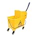 Focket Mop Bucket, 20L Side Press Wringer Mop Bucket with Wheels Commercial Grade Floor Cleaning for Restaurants Offices Industrial Sites