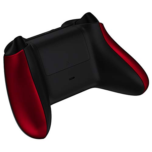 Image of eXtremeRate Controller Grip for Xbox Series X & S, Scarlet Red Soft Touch Comfortable Left Right Side Rails, Replacement Parts Rear Shell for Xbox Core Wireless Controller