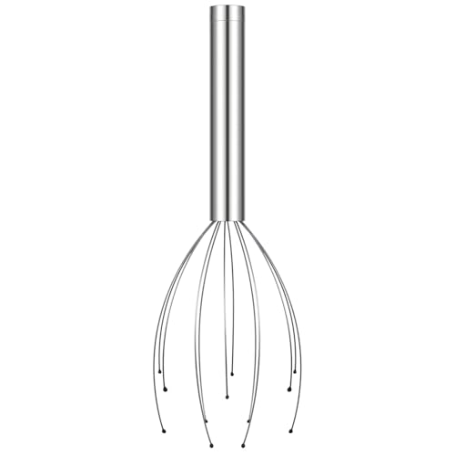 BIUDECO Masajeador de Cabeza Eléctrico con Garras para Cabelludo Portátil y Ligero Estimula Circulación y Alivia Migrañas para Hombres y Mujeres con Cabello y Cabelludo Sensible