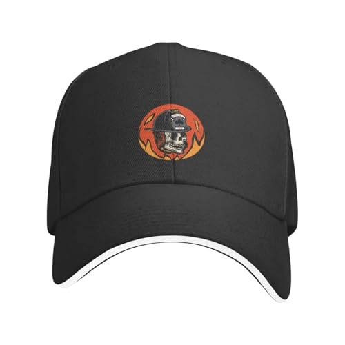 ENWIND Gorra de béisbol Fireskull Smoke Eater Gorra de béisbol Sombrero de té Sombrero de Golf Hombre Sombrero de Sol Mujer Fiesta de Hombre Sombrero de Senderismo