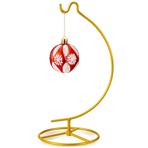 Baderke Ornament Display Stand, Ornament Hanger Ornament Stand Holder Glass Ball Air Plant Holder, Hanging Terrarium Stand for Christmas Wedding Ornament, Home Office Decor,10.43