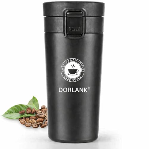 Image of Coffee Mug 500ML Vacuum Insulated Stainless Steel Cup with Leakproof Lid & Non-Slip Cover, Keep Drinks 8 Hrs Hot & 14 Hours Cold, Ideal for Office & Outdoor Use