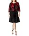 Jessica Howard Women's Plus-Size Empire Waist Dress with Embellished Jacket