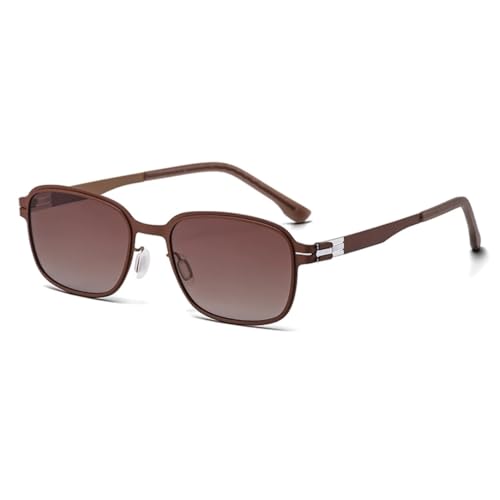 Lunettes de soleil polarisées vintage hommes légères avec UV400