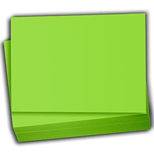 Papier cartonné vert poire de 100 feuilles pour invitations