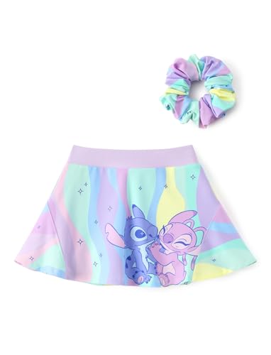 Image of Disney Stitch丨Frozen丨Princess丨Minnie Mouse Girls Skirts Inner Pocket Shorts + Scrunchie Athletic Golf Tennis Skorts 2-9Y